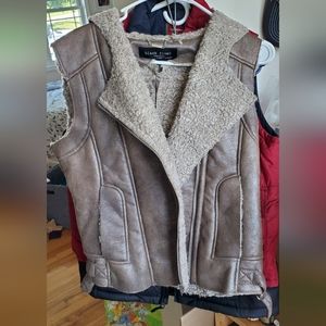 Sherpa Leather Vest